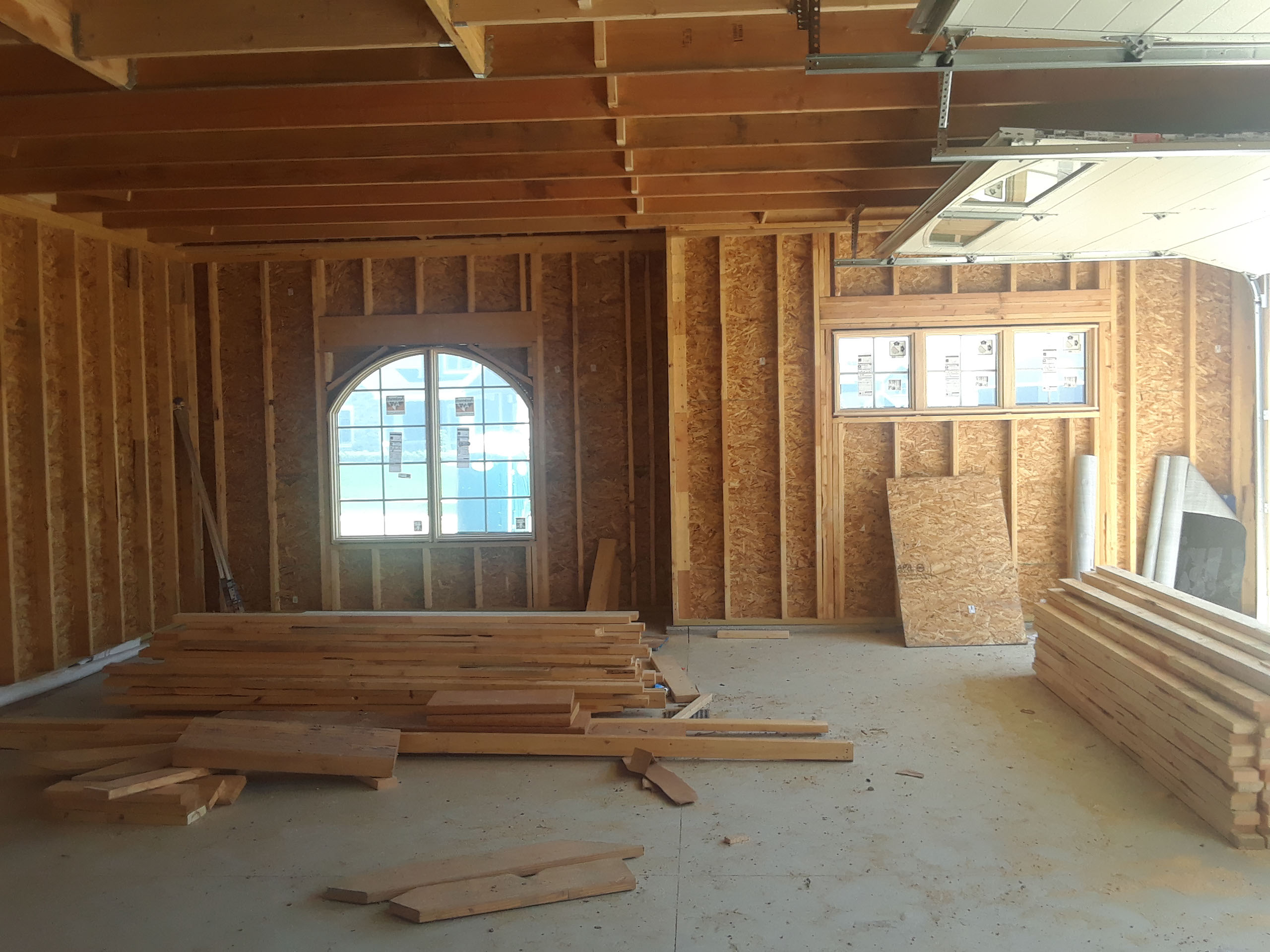 new garage construction - Fort Wayne, Indiana